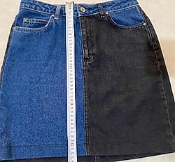 Trendyol kadın tarz kot mini etek ürün kullanılmadı