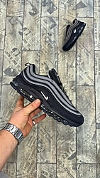 Nike Air Max 97 Black Siyah reflektörlü Spor Ayakkabi