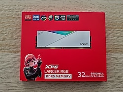 XPG Lancer RGB 64 GB (2x32) 6400 MHz CL32 AX5U6400C3232G-DCLARWH DDR5 Ram