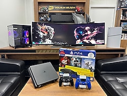 Playstation 4 Slim 500 GB Çift Kol Kutulu Oyun Konsolu (İKİNCİ EL)