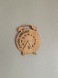 Anneler Günü’ne Özel: Kişiye Özel Ardıç Ağacı Duvar Saati