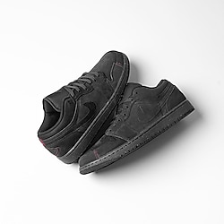 Air Jordan 1 low black Spir Ayakkabı