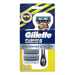 Gillette Fusion 5 Proglide Tıraş Makinesi + 4'lü Yedek Başlık Fenerbahçe Özel Seri