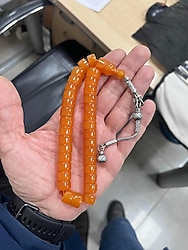 Kazaz Gümüşlü Zar Kehribar