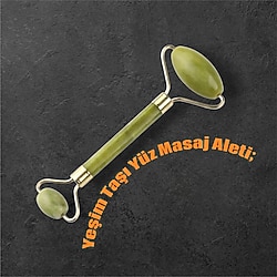 #Yeşim #Taşı #Yüz #Masaj Aleti; ÜRÜN KODU;169 iki ucu silindir şeklindedir. Yüze uygulanmak için kullanılır. Ürün boyu 1