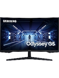 Samsung Odyssey G5 LC27G55TQBUXUF 27" 1 ms 2K Curved 144 Hz Oyuncu Monitörü (TEŞHİR ÜRÜNÜ)