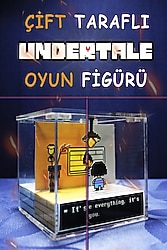 UNDERTALE Çift Taraflı Hediyelik Oyun Figürü - SON 1