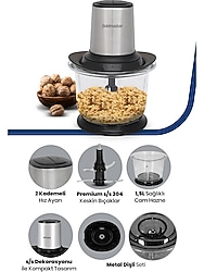 Goldmaster GM-7277 ProChopper 300 W Cam Rondo