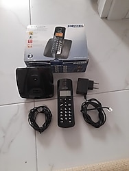SWİTEL DC711 MODEL KABLOSUZ DECT TELSİZ TELEFON..ŞARJ İSTASYONU,ADAPTÖRÜ,TELEFON KABLOSU MEVCUTTUR..