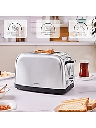 Karaca Inox LED Zaman Göstergeli Ekmek Kızartma Makinesi