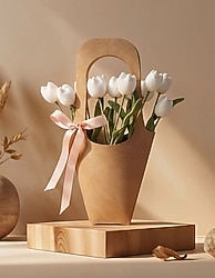 White Tulips - 11’li Özel Tasarım Çiçek Buketi