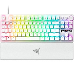 Razer Huntsman V3 Pro Beyaz RGB TKL Analog Optical Switch Kablolu Oyuncu Klavyesi