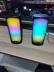 Renkli LED Işıklı Bluetooth Hoparlör