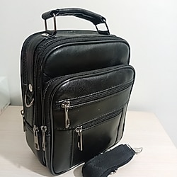 HAKİKİ DERİ 6 GÖZLÜ ÇELİK KASALI ASKILI SAPLI ÇANTA.SIFIR ÜRÜN