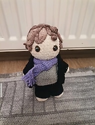 Amigrumi peluş Sherlock Holmes BBC