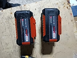 ORJİNAL EİNHELL 2 adet 5.2 amper batarya dış kutuları çok az defolu iç PİLLERİ ORJİNAL SIFIR 6 ay garantili