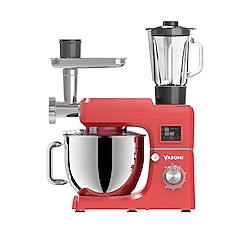 Yasomi Sm 1511bml Led Ekranlı Kıyma Çekme Aparatlı Blender Stand Mikser Mutfak Şefi (kırmızı)