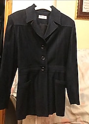 süet kadın ceket ve kumaş pantolon