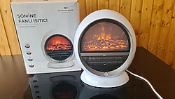 Şömine Görünümlü Fanlı Termostatlı Seramik Isıtıcı 750W-1500W Şömine görünümlü elktrikli ısıtıcı Şömine Görünümlü Fanlı
