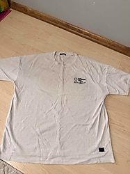 Bisiklet yaka tişört beyaz xxl