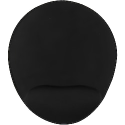 Bilek Destekli Mousepad Siyah Oval-ÜCRETSİZ KARGO  