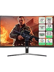 GamePower Vivid T50 27'' Curved RGB 200Hz 0.5ms FHD Gaming Monitör