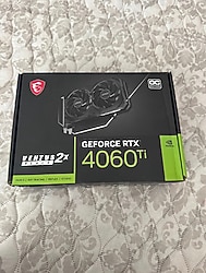 MSI RTX 4060Ti VENTUS 2X BLACK 16GB OC 128 Bit GDDR6 16 GB EKRAN KARTI
