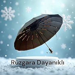 Rüzgara Dayanıklı Şemsiye