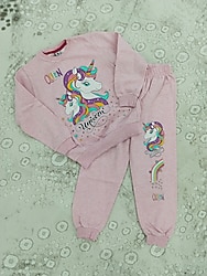 unicorn baskılı eşofman takımı 9-10 yaş