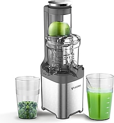 Yasomi FruitForce 8 Segment 180W Katı Meyve ve Sebze Sıkacağı (gri)