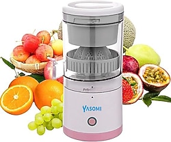 Yasomi Citromix Taşınabilir Usb Şarjlı Mini Narenciye Ve Meyve Sıkacağı (pembe)