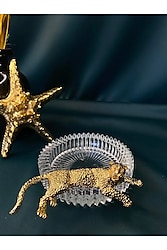 Cam Küllük Gold Kaplan Figürlü