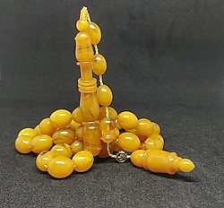 Sıfır Ürün Ömer Faruk Kılınç Sıkma Kehribar Tesbih