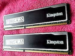 Kingston XMP HyperX Black 16GB Kit (2X8GB) PC3-12800 DDR3-1600MHz Ram-ÜCRETSİZ KARGO