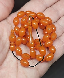 Sıfır Ürün Osmanlı Benzetmesi Sıkma Kehribar Tesbih