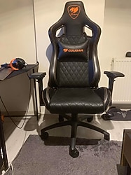 cougar armor-s black gaming chair siyah oyuncu kotluğu