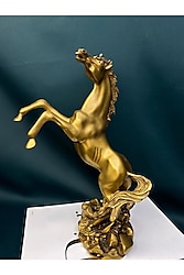 At Biblosu Dekoratif Masa Üstü ( Heykel) Horse Gold