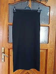 Tesettür siyah kalem etek