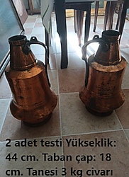 BAKIR GÜĞÜM 2 ADET ,1950 YILLARI BAKIR OLDUKÇA YAŞLI VE DEVASA,