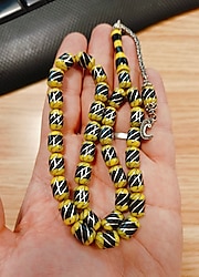 Sıfır Ürün Halit Coşkun Gümüş Yarma Orijinal Erzurum Oltu Taşı Tesbih