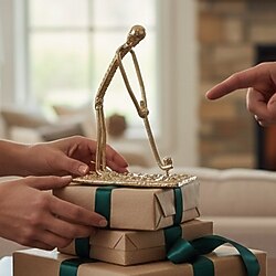 Golf Oyuncusu Metal Figür - Golf Hediyesi - Masa Dekor - Mf017