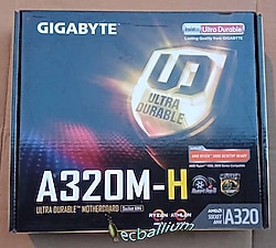 Sıfır Gigabyte GA-A320M-H AMD AM4 DDR4 Micro ATX Anakart