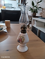 Vintage gaz yağı lambası