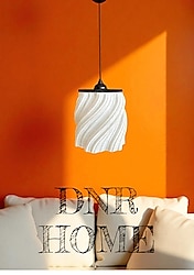 Modern Dalgalı Tasarım Sarkıt Avize, 3D Baskı Şık Tekli Avize , Salon, Mutfak ve Hol İçin Aydınlatma