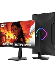 GamePower Lunis L60 27'' 260Hz 0.5ms FHD IPS Pivot Gaming Monitör (Sıfır Ölü Piksel Garantili)