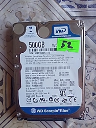 WD Blue 2.5'' 500GB HDD ( Sağlık %52 )