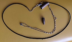 Özel üretim kurşun objeli erkek-kadın kolye