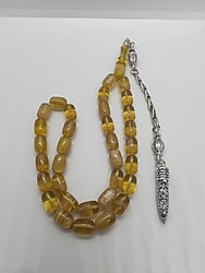 Beyaz Hareli Sıkma Kehribar