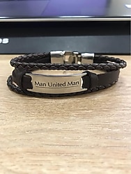 MANCHESTER UNİTED ERKEK BİLEKLİK DERİ ORJİNAL