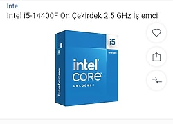 İ5 14400f sıfır işlemci